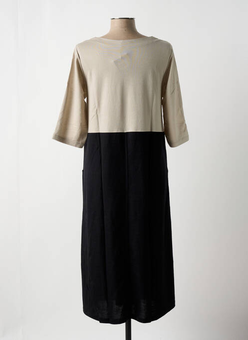 Robe mi-longue ecru G!OZE femme