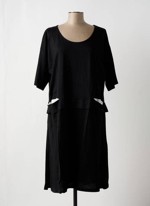 Robe mi-longue noir G!OZE pour femme