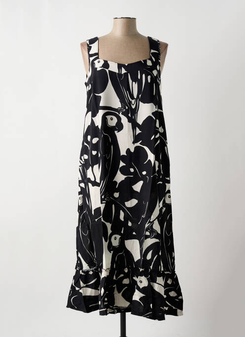 Robe mi-longue noir G!OZE pour femme
