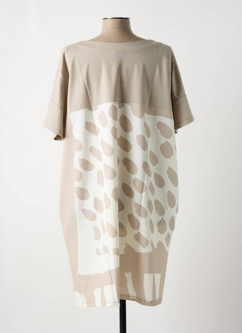 Robe mi-longue beige G!OZE pour femme