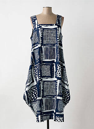 Robe mi-longue bleu G!OZE femme