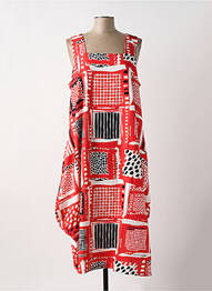 Robe mi-longue rouge G!OZE femme