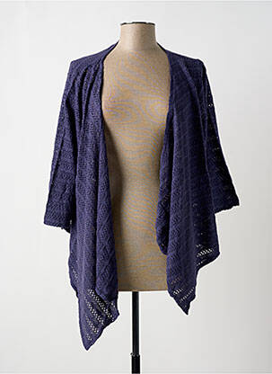 Gilet manches longues bleu G!OZE femme