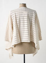 Gilet manches longues ecru G!OZE pour femme seconde vue