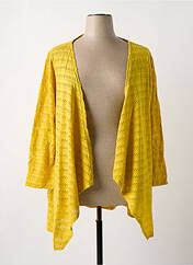 Gilet manches longues jaune G!OZE pour femme seconde vue