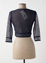Gilet manches longues bleu MALOKA pour femme seconde vue