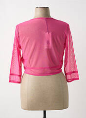 Gilet manches longues rose MALOKA pour femme seconde vue