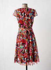 Robe mi-longue rouge MALOKA pour femme seconde vue