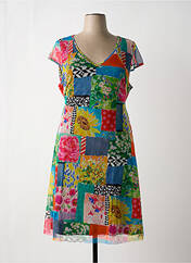 Robe mi-longue vert MALOKA pour femme seconde vue
