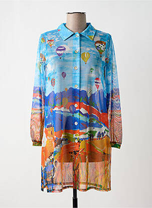 Chemisier bleu MALOKA femme