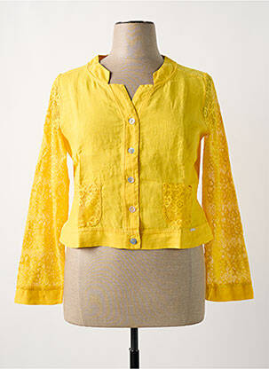 Veste casual jaune MALOKA femme