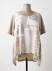 Tunique manches courtes beige G!OZE pour femme seconde vue