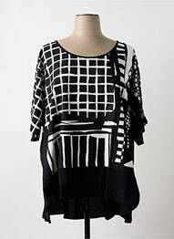 Tunique manches courtes noir G!OZE femme