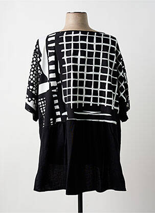 Tunique manches courtes noir G!OZE femme