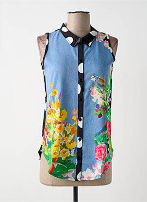 Chemisier bleu MALOKA femme