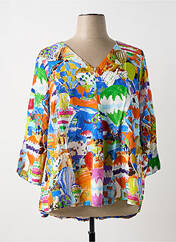 Blouse bleu MALOKA pour femme seconde vue