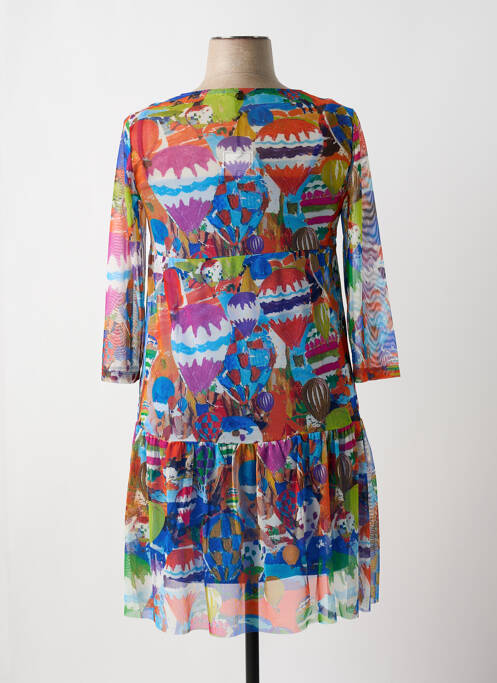 Robe mi-longue bleu MALOKA pour femme