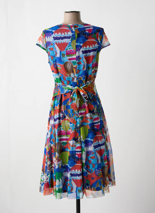 Robe mi-longue bleu MALOKA pour femme