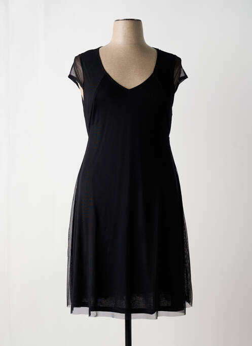 Robe mi-longue noir MALOKA pour femme