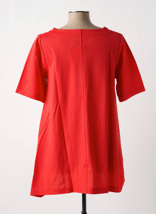 Tunique manches courtes rouge G!OZE pour femme