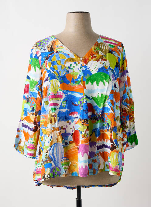 Blouse bleu MALOKA pour femme