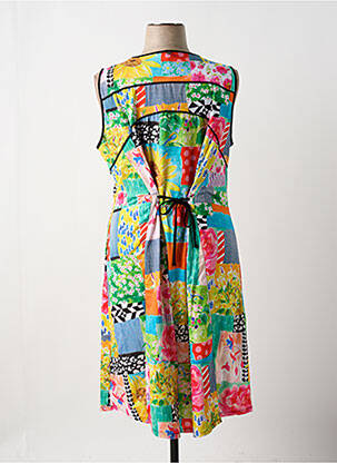 Robe mi-longue jaune MALOKA femme