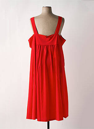 Robe mi-longue rouge MALOKA femme