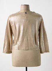 Gilet manches longues marron MALOKA pour femme seconde vue