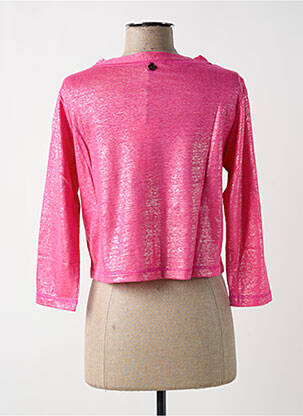 Gilet manches longues rose MALOKA femme