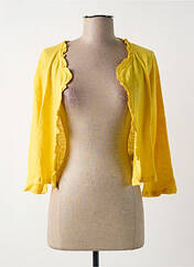 Gilet manches longues jaune MALOKA pour femme seconde vue