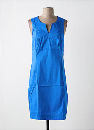 Robe mi-longue bleu MALOKA femme