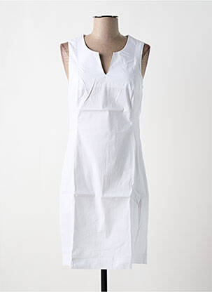 Robe mi-longue blanc MALOKA femme