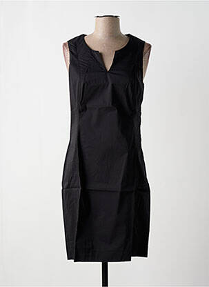 Robe mi-longue noir MALOKA femme