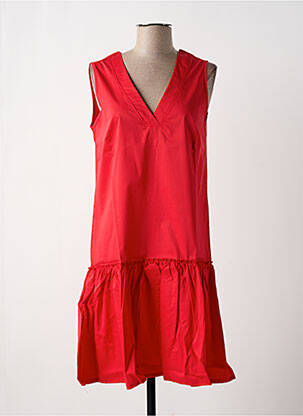 Robe mi-longue rouge MALOKA femme