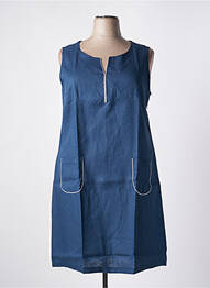 Robe mi-longue bleu MALOKA femme