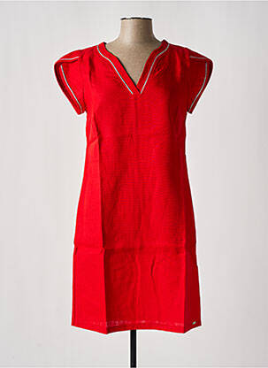 Robe mi-longue rouge MALOKA femme