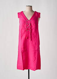 Robe mi-longue rose MALOKA femme