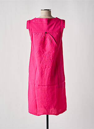 Robe mi-longue rose MALOKA femme