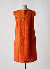 Robe mi-longue orange MALOKA pour femme seconde vue