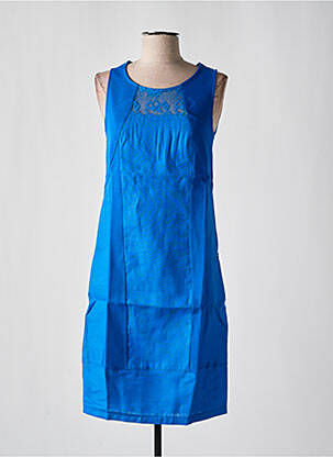 Robe mi-longue bleu MALOKA femme