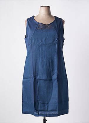 Robe mi-longue bleu MALOKA femme