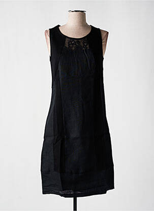 Robe mi-longue noir MALOKA femme