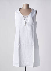 Robe mi-longue blanc MALOKA pour femme seconde vue