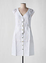 Robe courte blanc MALOKA pour femme seconde vue