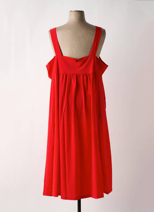 Robe mi-longue rouge MALOKA pour femme