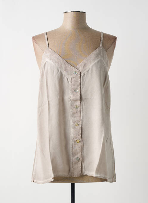 Top taupe MALOKA pour femme