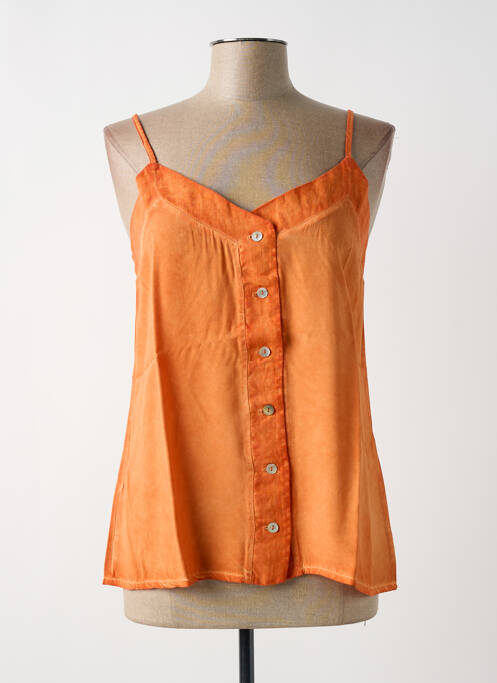 Top orange MALOKA pour femme