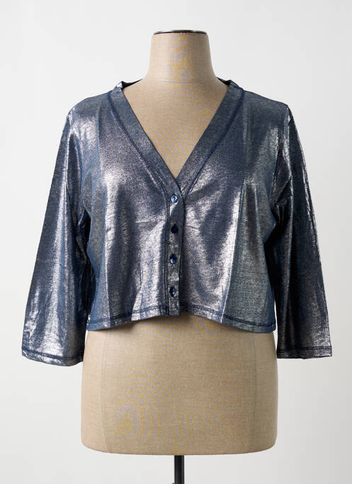 Boléro bleu MALOKA pour femme