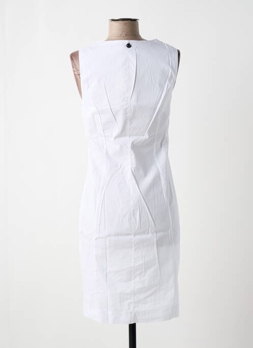 Robe mi-longue blanc MALOKA pour femme