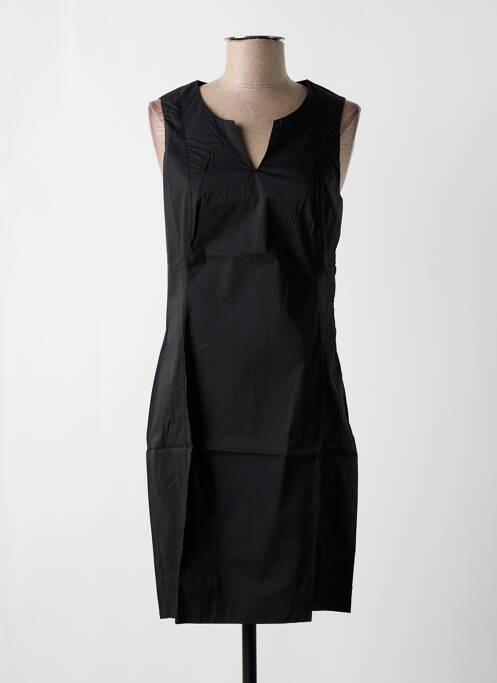Robe mi-longue noir MALOKA pour femme